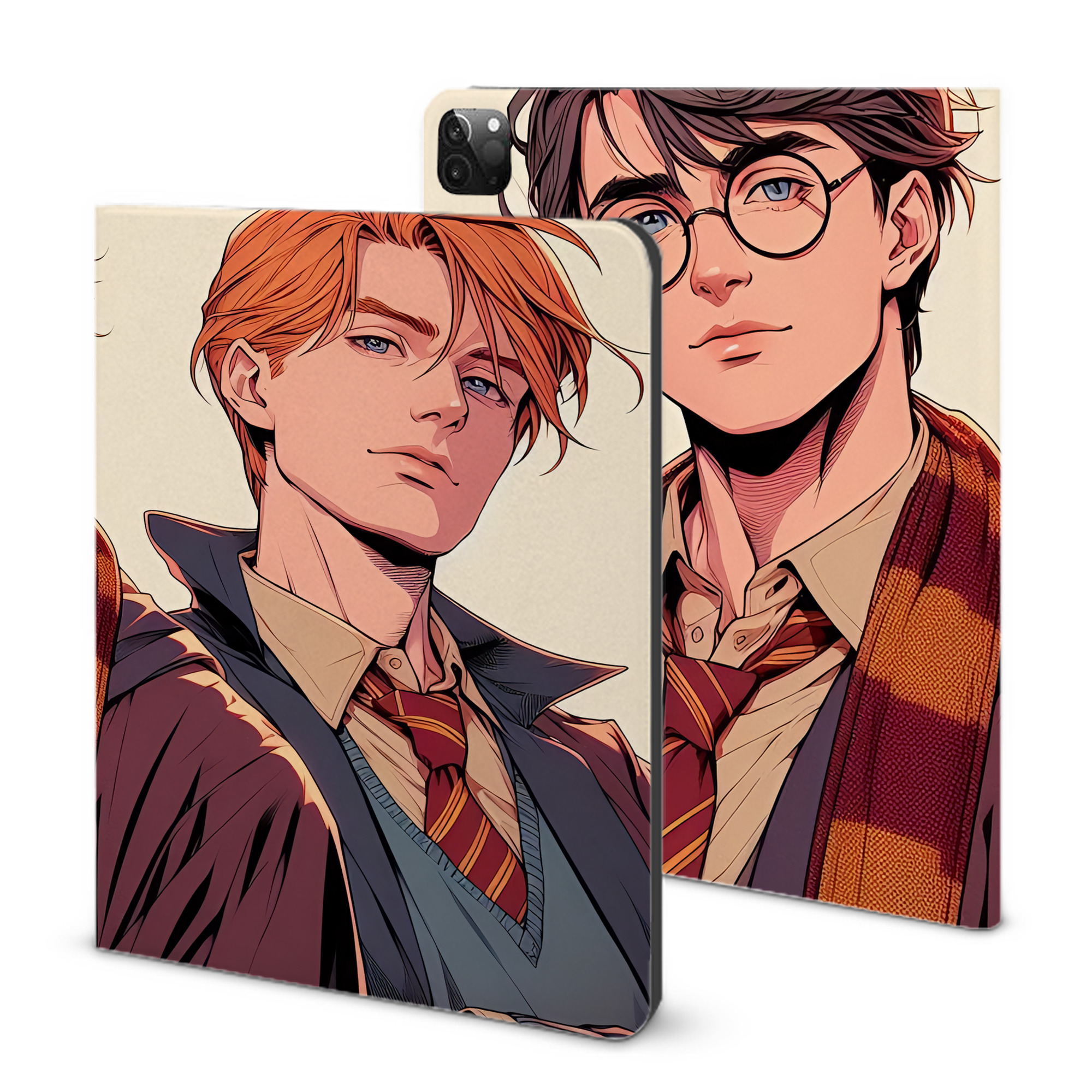 （画像用） Harry Potter ハリー・ポッターシリーズ IPadケース ペンホルダー付き ブックスタイルデザイン